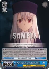 Warning Before the Battle, Illya