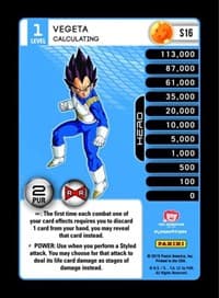 Vegeta - Calculating (High Tech Foil)