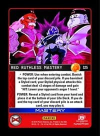 Red Ruthless Mastery (High Tech Foil)