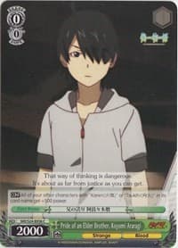 Pride of an Elder Brother, Koyomi Araragi