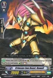 Crimson Lion Beast, Howell