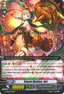 Steam Maiden, Imi