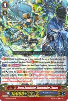 Storm Dominator, Commander Thavas
