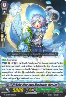 Baby-blue-eyes Musketeer, May Len