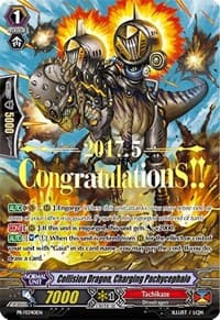 Collision Dragon, Charging Pachycephalo (Hot Stamped)