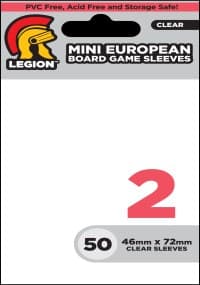 Clear Board Game Sleeves - Mini-European (50-Pack)