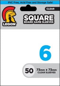 Clear Board Game Sleeves - Square (50-Pack)