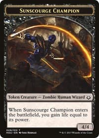 Sunscourge Champion // Zombie Double-Sided Token