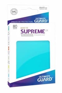 Double Matte Sleeve - Supreme UX Sleeves Aquamarine (80-Pack)