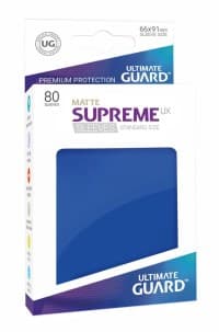 Double Matte Sleeve - Supreme UX Sleeves Blue (80-Pack)