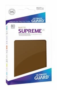 Double Matte Sleeve - Supreme UX Sleeves Brown (80-Pack)