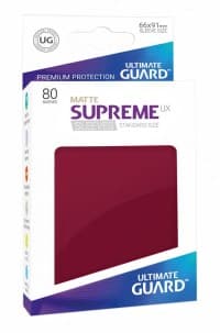 Double Matte Sleeve - Supreme UX Sleeves Burgundy (80-Pack)