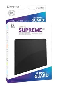 Double Matte Sleeve - Supreme UX Sleeves Japanese Black (60-Pack)