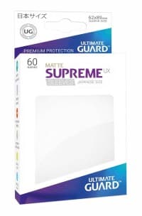 Double Matte Sleeve - Supreme UX Sleeves Japanese White (60-Pack)