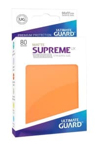 Double Matte Sleeve - Supreme UX Sleeves Orange (80-Pack)