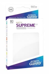 Double Matte Sleeve - Supreme UX Sleeves White (80-Pack)