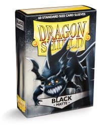 Dragon Shield Matte Sleeves - Black (60-Pack)