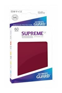 Gloss Sleeve - Supreme UX Sleeves Japanese Burgundy (60-Pack)
