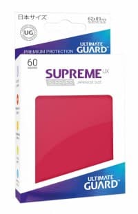 Gloss Sleeve - Supreme UX Sleeves Japanese Red (60-Pack)