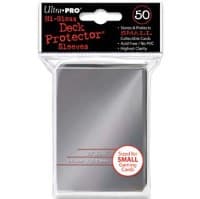Hi-Gloss Silver Small Deck Protectors (50-Pack)