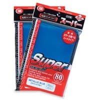 KMC Card Barrier - Super Series - Metallic Blue (80-Pack)