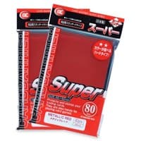 KMC Card Barrier - Super Series - Metallic Red (80-Pack)