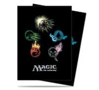 Mana 4 - Symbols - Standard Deck Protectors for Magic (80-Pack)