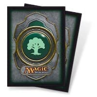 Mana v3 Green Standard Deck Protectors for Magic (80-Pack)