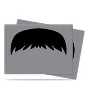 Mustachio Grey Standard Deck Protectors (50-Pack)