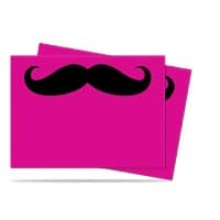 Mustachio Pink Standard Deck Protectors (50-Pack)