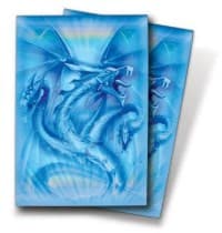 Navy Diamond Dragon Small Deck Protectors by Monte Moore (50-Pack)