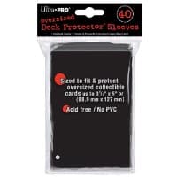Oversized Deck Protectors - Black (40 pack)