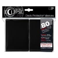 PRO-Matte Eclipse Standard Deck Protector Sleeves - Black (80-Pack)
