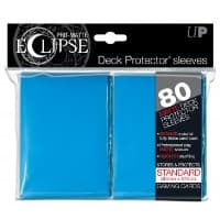 PRO-Matte Eclipse Standard Deck Protector Sleeves - Light Blue (80-Pack)