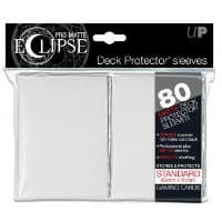 PRO-Matte Eclipse Standard Deck Protector Sleeves - White (80-Pack)