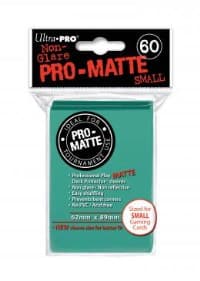 Pro-Matte Small Deck Protectors - Aqua (60-Pack)