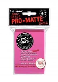 Pro-Matte Small Deck Protectors - Bright Pink (60-Pack)