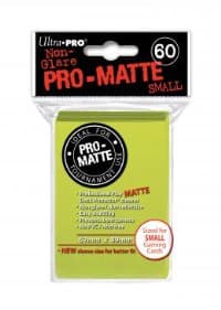 Pro-Matte Small Deck Protectors - Bright Yellow (60-Pack)