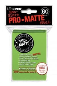 Pro-Matte Small Deck Protectors - Lime Green (60-Pack)