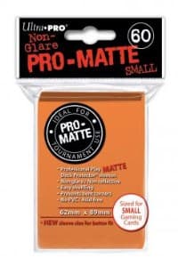 Pro-Matte Small Deck Protectors - Orange (60-Pack)