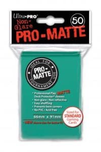 Pro-Matte Standard Deck Protectors - Aqua (50-Pack)