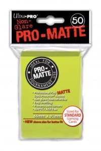 Pro-Matte Standard Deck Protectors - Bright Yellow (50-Pack)