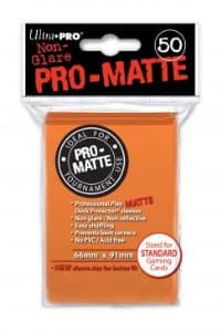 Pro-Matte Standard Deck Protectors - Orange (50-Pack)