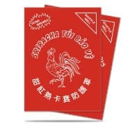 Sriracha Standard Deck Protector sleeves - Clear Matte (50-Pack)