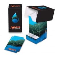 Mana 5 - Island Full-View Deck Box with Tray for Magic: The Gathering