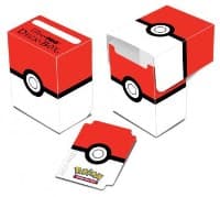 Pokemon Poke Ball Red and White Full-View Deck Box