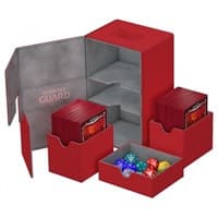 Twin Flip 'n' Tray Deck Case - Red (Holds 160+)