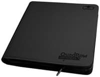 Binder - 12-Pocket QuadRow ZipFolio XenoSkin - Black