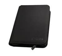 Portfolio - Mini-American 9-Pocket ZipFolio XenoSkin - Black