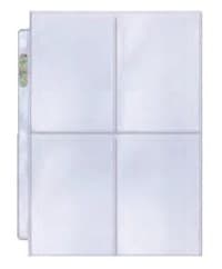Ultra Pro Platinum Hologram 4-Pocket Pages - 3-Holes, 3.5" x 5" (100-Pack)